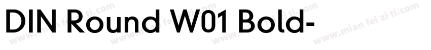 DIN Round W01 Bold字体转换